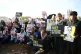 Doctors and campaigners demonstrate outside Parliament to demand the release of Palestinian medics detained in Israel, October 21, 2025