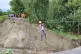 A person is evacuated with the help of a temporary zip line laid by the National Disaster Response Force (NDRF) following multiple landslides triggered by torrential rains near Jalpaiguri in the Indian state of West Bengal, October 5, 2025