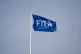 FIFA flag waves before the UEFA Women's Euro 2025 qualifying match at Firhill Stadium, Glasgow, July 16, 2024