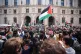 Protesters take part in a demonstration outside the Foreign, Commonwealth and Development Offcie (FCDO) in Whitehall, London, calling for the government to protect the crew of Madleen, June 9, 2025