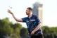 Luke Humphries against Luke Littler during The Hyde Park Darts Championship in London, July 8, 2025