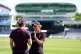 England head coach Charlotte Edwards speaks with England's Nat Sciver-Brunt during a nets session at Lord's Cricket Ground, London, July 18, 2025