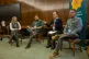 TUC Cymru's Ceri Williams speaking at the Undeb fringe meeting on artificial intelligence. Photo: Rob Norman/HayMan Media