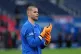 PSG's goalkeeper Lucas Chevalier stands on the pitch prior to the start of the French League One soccer match between Paris Saint Germain and Nice in Paris, November 1, 2025