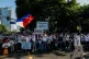 Members of the religious sect Iglesia Ni Cristo (Church of Christ) hold placards during a three-day anti-corruption rally at Manila's Rizal Park, Philippines, November 16, 2025