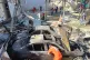 Palestinian rescue workers check the scene where an Israeli strike on Tuesday night hit the Ein el-Hilweh Palestinian refugee camp, in the southern port city of Sidon, Lebanon, November 19, 2025