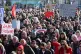 Protesters hold placards during a protest march against the surging far right following a spate of incidents targeting ethnic minorities and liberals, in Zagreb, Croatia, November 30, 2025