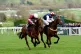 Stellar Story ridden by jockey Sam Ewing (left) on their way to beat The Jukebox Man ridden by jockey Kielan Woods to win the Albert Bartlett Novices' Hurdle on day four of the 2024 Cheltenham Festival at Cheltenham Racecourse, March 15, 2024