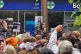 Former Labour candidate Faiza Shaheen addresses supporters, after the party allegedly blocked her from standing over past posts on social media website X, outside a supermarket in Highams Park, north-west London, May 31, 2024