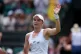 Elena Rybakina celebrates victory against Maria Sakkari on day four of the 2025 Wimbledon Championships at the All England Lawn Tennis and Croquet Club, London. Picture date: Thursday July 3, 2025