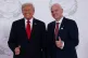 US President Donald Trump and FIFA president Gianni Infantino pose for a photo at the Sharm El Sheikh Peace Summit in Egypt, October 13, 2025