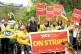 STEADFAST: Members of the Public and Commercial Services union (PCS) on the picket line outside HMRC in East Kilbride during a strike in the long-running civil service dispute over pay, jobs and conditions, May 2023