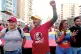 FACING US TERRORISM: Venezuelans protest against foreign interference in Caracas, Venezuela t-shirt message reads 'Yankee Go Home'