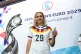 German footballer Vanessa Diehm after Germany is selected to host the 2029 Women's Euros during a ceremony at Uefa Headquarters, December 3, 2025 in Nyon, Switzerland