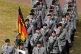 New recruits of the German Army Bundeswehr attend a ceremony to take their oath in front of the North Rhine-Westphalia state parliament in Duesseldorf, Germany, on September 4, 2025