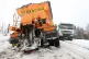 THANKLESS JOB: A Stirling council gritting lorry gets stuck in the snow near Carronbridge, central Scotland