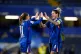 Chelsea's Guro Reiten (left) and Millie Bright (right) celebrate at the final whistle after the UEFA Women's Champions League match at Stamford Bridge, London. December 10, 2025