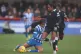 Brighton and Hove Albion's Madison Haley battles for the ball with Chelsea's Naomi Girma and Sandy Baltimore during the Barclays Women's Super League match at the Broadfield Stadium, Crawley, December 14, 2025