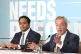 Reform UK Head of Policy Zia Yusuf (left) and Reform UK leader Nigel Farage during a press conference at Raffles Hotel in Whitehall, central London, November 26, 2025