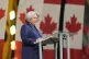 Governor general of Canada Mary Simon speaks at the Invictus Games opening ceremony in Vancouver, Canada, February 8, 2025