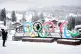 People take photos in front of the Milan Cortina Winter Olympics and Paralympics rings, in Cortina D'Ampezzo, November 20, 2025