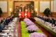 Chinese President Xi Jinping (left, centre) and Canada's Prime Minister Mark Carney (second right) talk during a meeting at the Great Hall of the People in Beijing, China, January 16, 2026