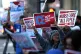 National Nurses United RN members take part in an Anti-ICE vigil at Sutter CPMC Van Ness Campus Hospital in San Francisco, January 28, 2026. Photo: Scott Strazzante/San Francisco Chronicle via AP