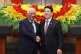 European Council President Antonio Costa (left) and Vietnamese President Luong Cuong shake hands in Hanoi, Vietnam, January 29, 2026