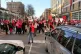 Nurses strike outside New York-Presbyterian Hospital, January 12, 2026, in New York
