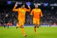 Real Madrid's Brahim Diaz celebrates scoring their side's second goal of the game during the UEFA Champions League Knockout Phase Play Offs, first leg match at the Etihad Stadium, Manchester, February 11, 2025