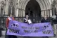 Waspi campaigners outside the Royal Courts of Justice in London as they step up their battle for compensation, March 17, 2025