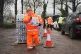 South East Water staff hand out bottled water at a water station in Maidstone, after bad weather was blamed for more water outages in Kent and parts of Sussex, January 13, 2026
