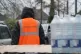 South East Water staff hand out bottled water at a water station in Maidstone, January 13, 2026
