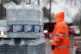 South East Water staff hand out bottled water at a water station in Maidstone, after bad weather was blamed for more water outages in Kent and parts of Sussex, January 13, 2026