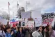 Students protest US Immigration and Customs Enforcement outside the Pflugerville Justice Centre after walking out of their classes in Pflugerville, Texas, February 2, 2026