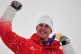 Switzerland's Franjo von Allmen shows his gold medal for an alpine ski, men's super-G race, at the 2026 Winter Olympics, in Bormio, Italy, February 11, 2026
