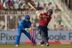 England's Sam Curran hits a six during the T20 World Cup cricket match between England and Italy in Kolkata, India, February 16, 2026