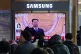 A TV screen shows a file image of North Korean leader Kim Jong Un during a news program at Seoul Railway Station in Seoul, South Korea, February 26, 2026