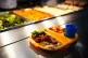 A lunch tray in the school canteen during the beginning of the roll-out of universal free school meals for primary school children at Ysgol Y Preseli in Pembrokeshire, September 7, 2022