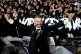 St Mirren manager Stephen Robinson celebrates in front of the fans after winning the League Cup Final at Hampden, Glasgow, December 14 2025