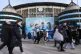 A general view from outside the stadium as fans walk by before the Emirates FA Cup fourth round match at the Etihad Stadium, Manchester, February 14, 2026