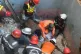 Rescue workers recover a body from the rubble following a gas explosion in an apartment building in Karachi, Pakistan, February 19, 2026