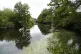 A view of the River Test near to the Southern Water-run Testwood Water supply works near to Calmore in Hampshire