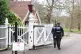 Police officers at Royal Lodge, the former home of Andrew Mountbatten-Windsor in Windsor, Berkshire, February 20, 2026