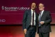 Prime Minister Keir Starmer with Scottish Labour leader Anas Sarwar (left) after delivering his keynote speech during the Scottish Labour Party conference at the Scottish Exhibition Centre (SEC) in Glasgow, February 23, 2025