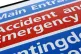 An Accident and Emergency sign