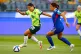 Australia's Sam Kerr (left) and Philippines' Hali Long battle for the ball during the Women's Asia Cup soccer match between Australia and the Philippines in Perth, Australia, March 1, 2026