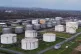 Big oil tanks are pictured in front the BP refinery in Gelsenkirchen, one of the biggest fuel producers in Germany, March 11, 2026