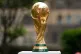 The FIFA World Cup Trophy is displayed before press conference at Rockefeller Plaza, June 16, 2022, in New York