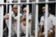 Prisoners sit in their cell at the mega prison known as Detention Centre Against Terrorism in Tecololuca, El Salvador, January 30, 2026